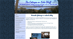Desktop Screenshot of cottageonlakebluff.com